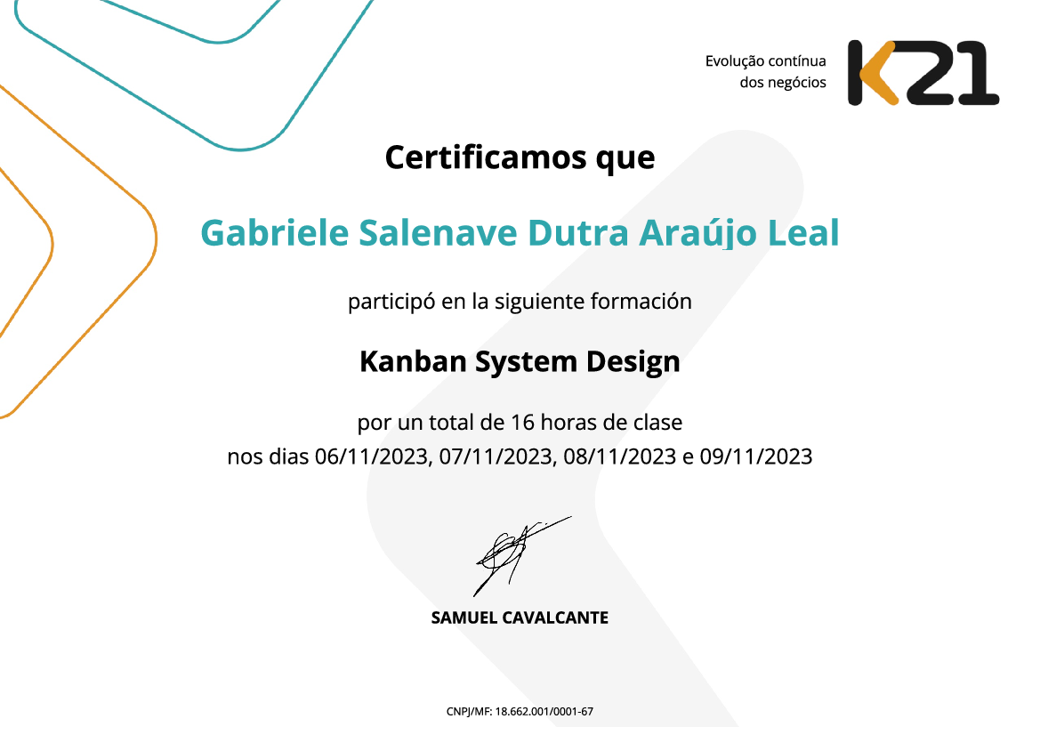 Certificado K21